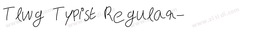 Tlwg Typist Regular字体转换